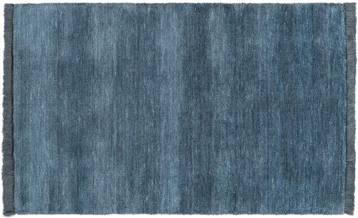 RugVista Handloom Fringes Fussmatte - Dunkeltürkis 60x90 60 x 90 cm (Rechteckig) Dunkel Teal, 60 x 9