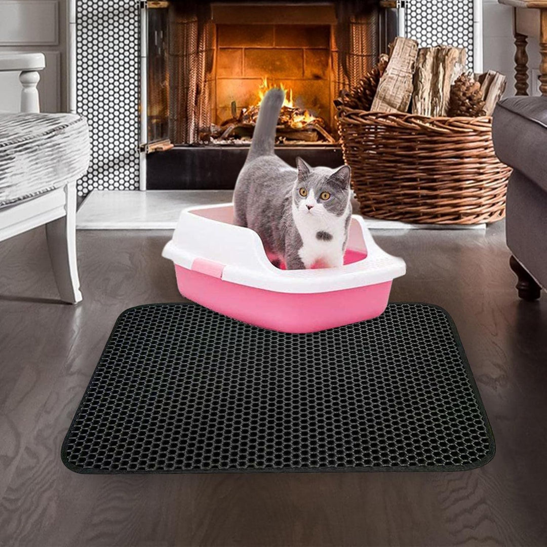 Katzentoilette Matte - Katzenstreu Matte für Katzentoilette | Schöne Einfangmatte für Katzentoilette