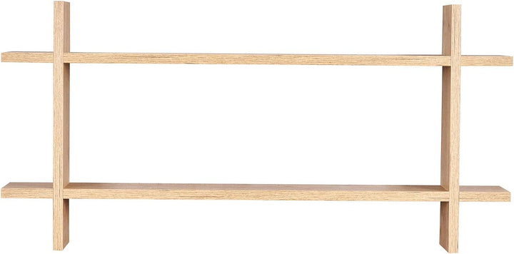 levandeo Regal BxH 98x48cm Holz Steckregal Wildeiche Wandregal Bücherregal Ablage Deko Holzregal Ein