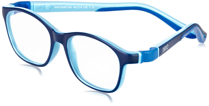 NANOVISTA Unisex Kinder Sonnenbrille 44 Bicolor Marino Mate/Azul, 44 Bicolor Marino Mate/Azul