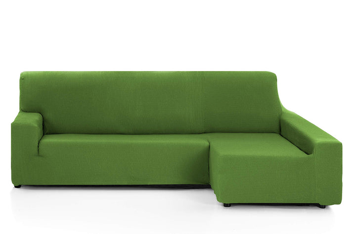Martina Home - Elastischer Bezug für Sofa, Modell Túnez, Eckteil rechts, Stoff, Grün, 3-Sitzer lange