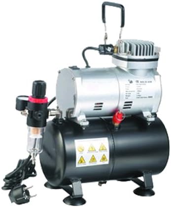 Profi-AirBrush Kompressor Universal I-mit Start/Stop-Automatik , Airbrushkompressor Leise und Energi