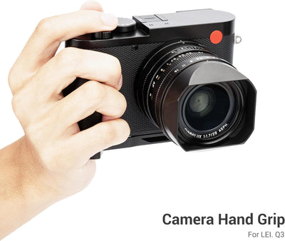 JJC Q3 Metall-Handgriff Schnellwechselplatte L Halterung Halter für Leica Q3 Digitalkamera