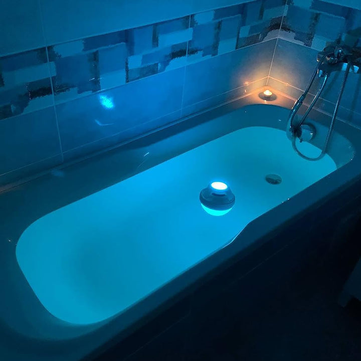 Musicman Pool-Lautsprecher BT-X60 - Tragbar, Kabellos und wasserdicht mit Bluetooth, 4 verschiedenfa