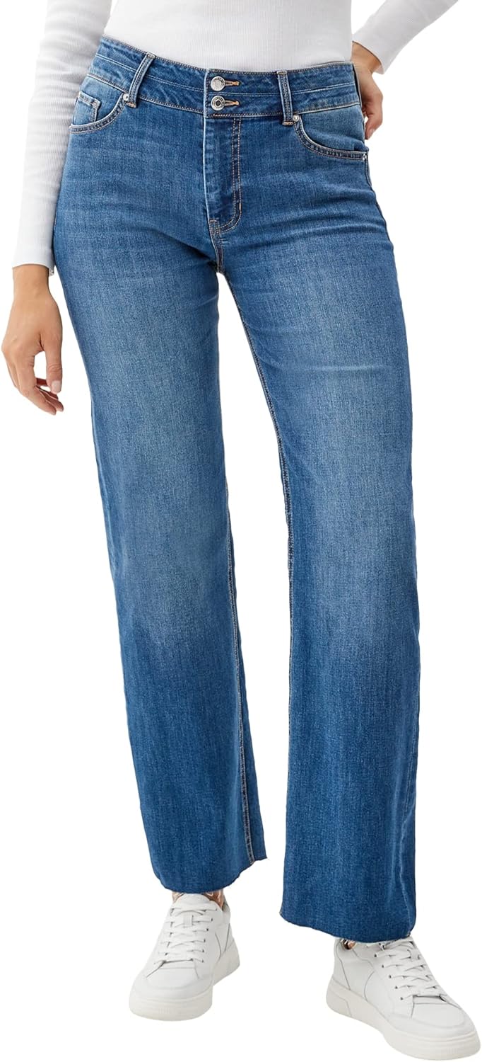 s.Oliver Damen Jeans, Karolin Comfort Fit 32W / 32L Blau 57z6, 32W / 32L Blau 57z6