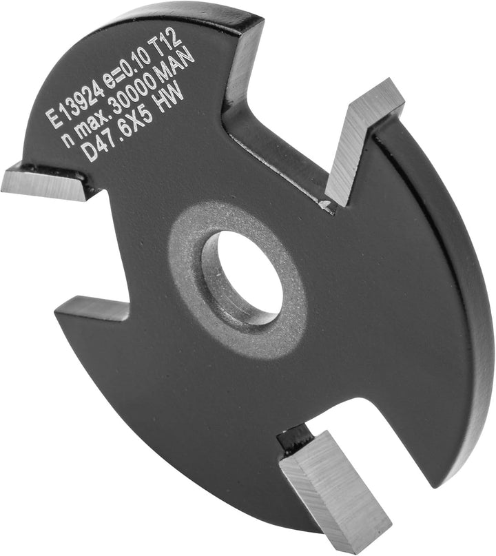 ENT 13924 Scheibennutfräser HW, Schaft (S) 8 mm, Durchmesser (D) 47,6 mm, NL 5 mm, Z3 D=47,6 / NL=5,