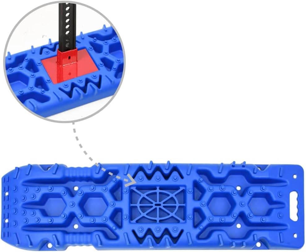 vidaXL Traktionsmatte 2 STK., Sandbleche Offroad, Anfahrhilfe Wohnmobil Recovery Board, Tracktionshi