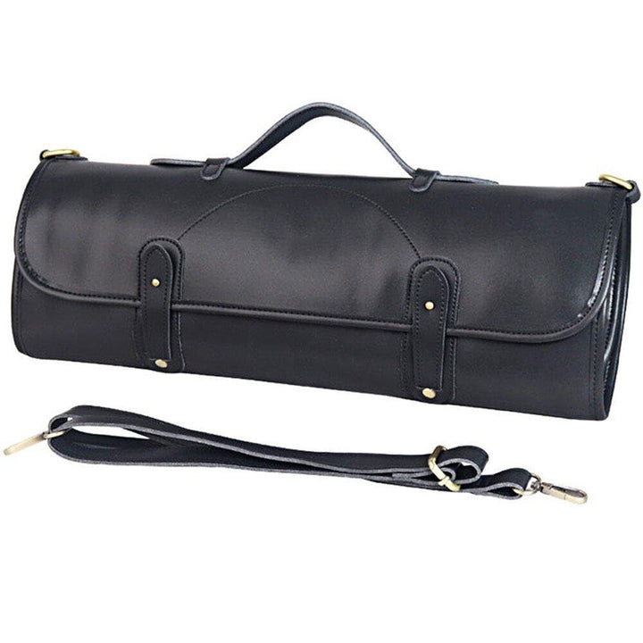 Kochmesser-Rolltasche Multifunktions-Werkzeug-Rolltasche Leder-Messer-Tragetasche mit 10 Taschen für
