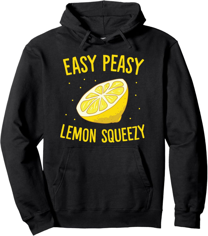 Easy Peasy Lemon Squeezy Sommer Citrus Zitronen Pullover Hoodie