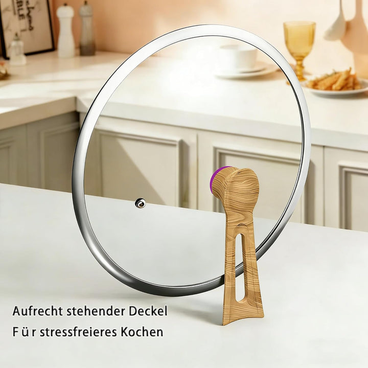 SSGP Titan-Wokpfanne 28-30cm, PFOA-frei & unbeschichtet, 3-Schicht-Vollkapselboden für Induktion & G