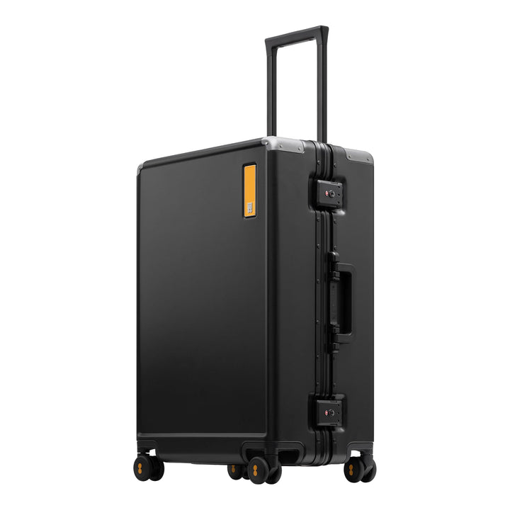 LEVEL8 Koffer Trolley mit Aluminium Rahmen,Hartschalenkoffer mit 4 Spinner Rollen,Doppelte TSA Schlo
