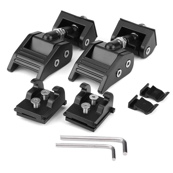 KIMISS 2pcs Hood Lock Catch Set Hood Verschlüsse Bracket Buckle Kit