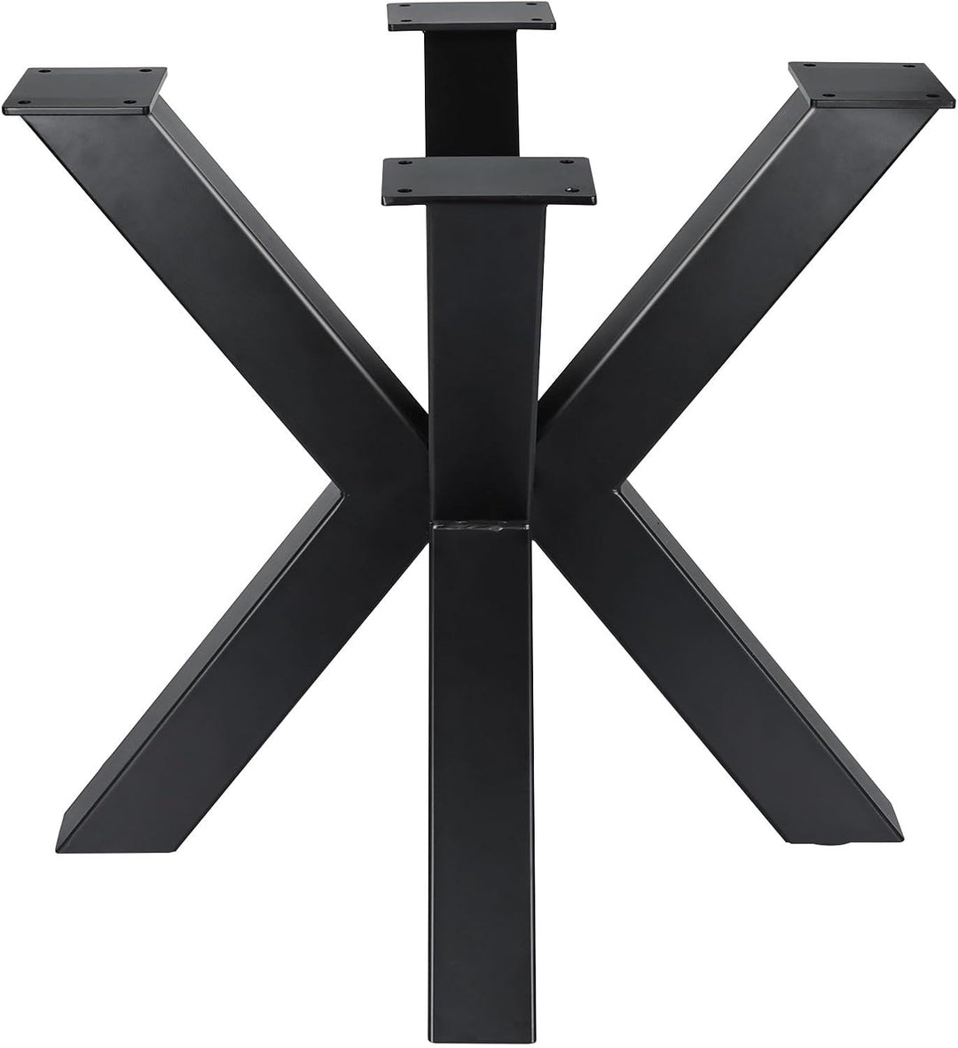 Homtone Metall Tischbeine für Runder Tisch, 2 Stück Kreuzform Industrial Metallfüsse Tischgestell Ti