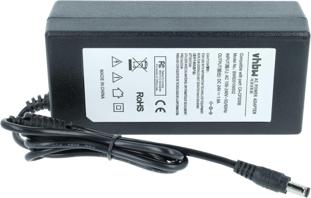 vhbw Netzteil kompatibel mit Canon Selphy CP1200, CP1300, CP100, CP200, CP1000, CP-1000, CP220, CP30