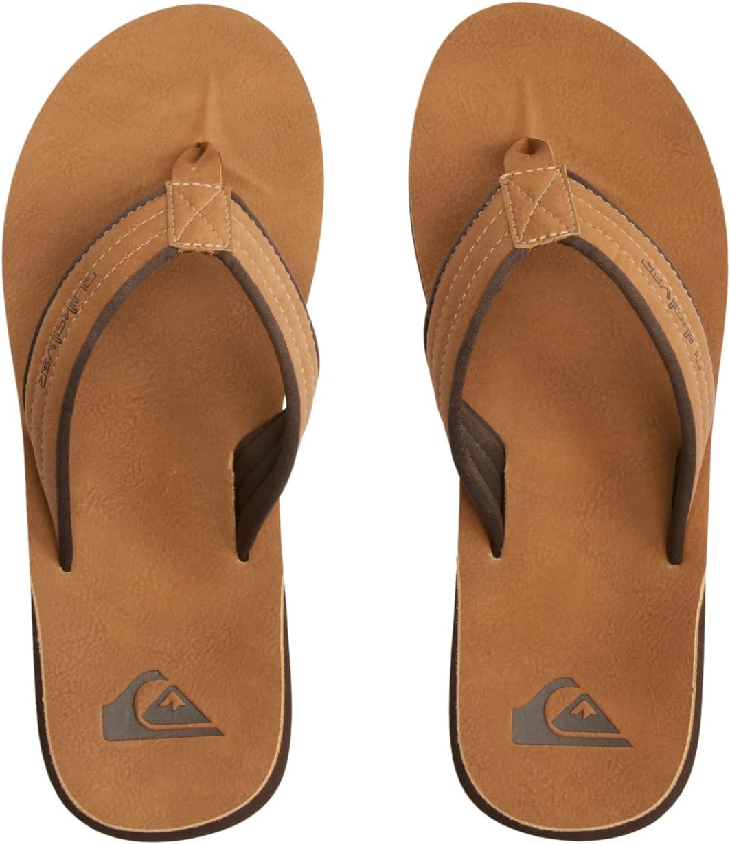 Quiksilver CARVER NUBUCK M SNDL TKD0 Herren Sandalen 40 EU Tan Pattern 1, 40 EU Tan Pattern 1