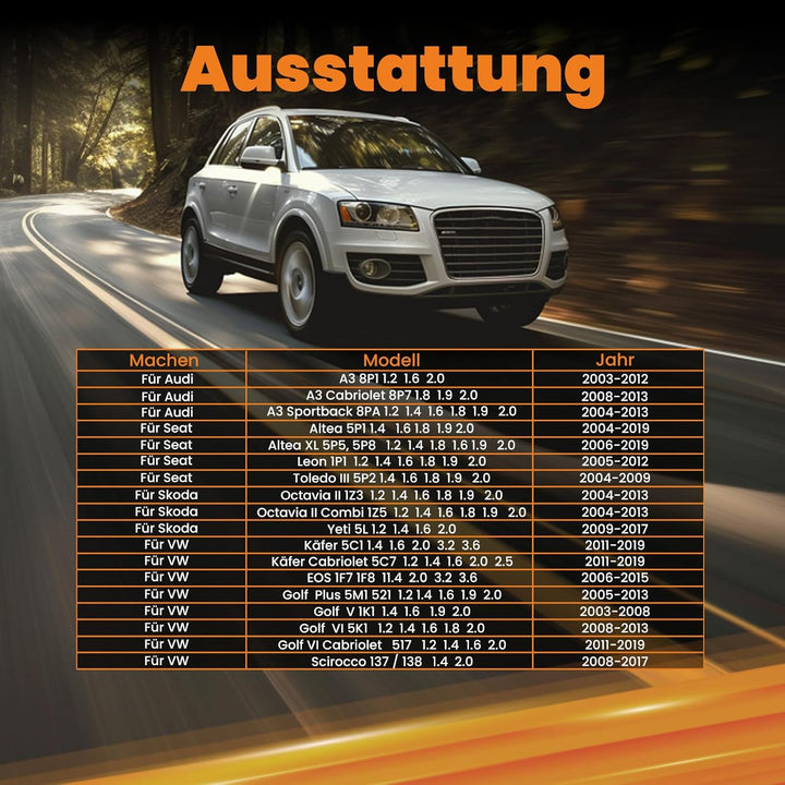 maXpeedingrods Bremszange Bremssattel Hinten Links für A3 8P1 Altea 5P1 Octavia