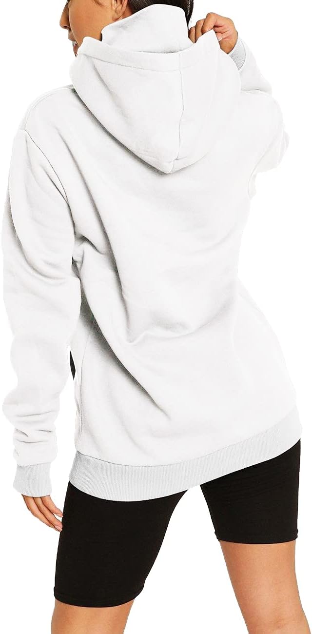 TrendiMax Damen Hoodie Kapuzenpullover Langarm Sweatshirt Winter Pullover Hochkragen Sweatjacke Kapu