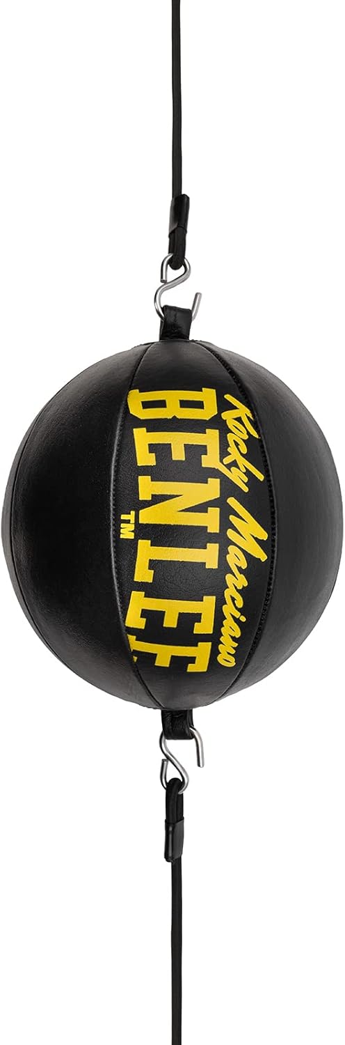 Benlee Doppelendball Leder Target black/yellow Einheitsgrösse, black/yellow Einheitsgröße