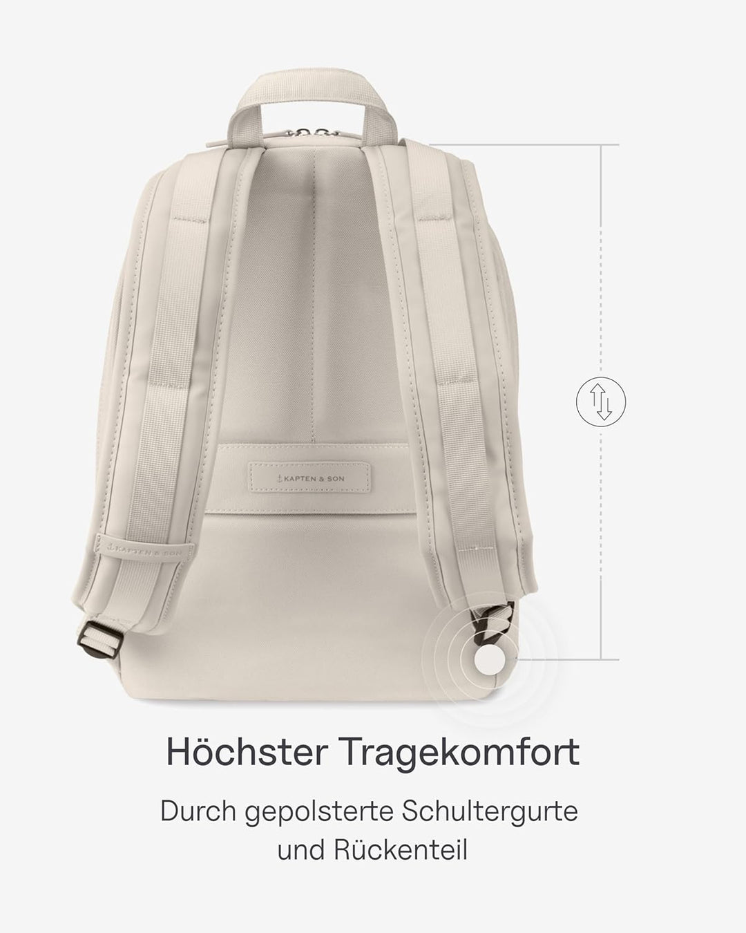 Kapten & Son Rucksack Aalborg in All Black oder Muted Clay | Unisex | Stylischer & Praktischer 12L R