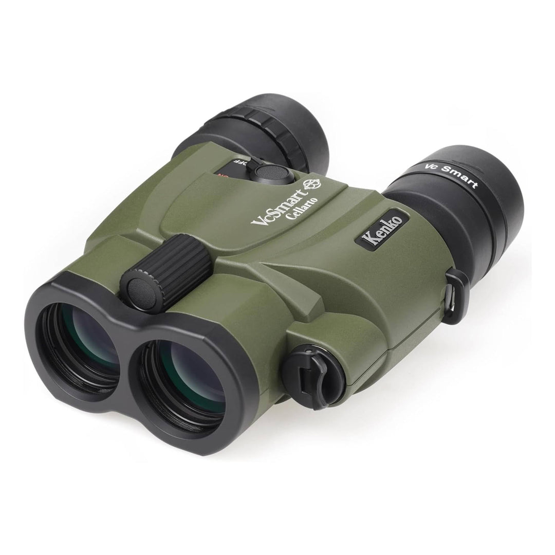 Kenko Bildstabilisierung Fernglas Vc Smart 10x30 Cellarto WP, Dachkantprisma, wasserdicht IPX7, kont