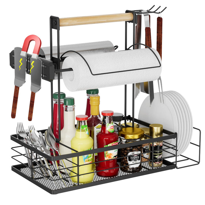 Grill-Caddy mit Papierhandtuchhalter