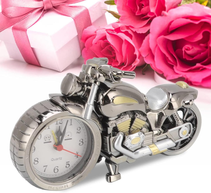 Topyond Weinlese Motorrad Wecker,Motorrad Uhr Mit Zifferblatt,Desktop Dekoration, Motorrad Deko,Kind