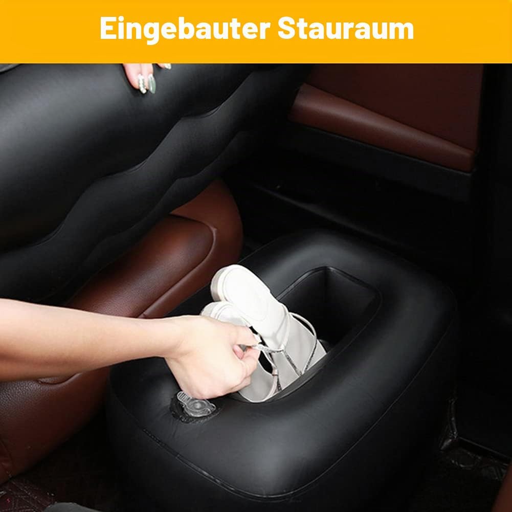 Dioche Aufblasbare Matratze für Auto, Rücksitz, mit Pumpe, Reisematte, für Ruhe, Schlaf, Campingausf