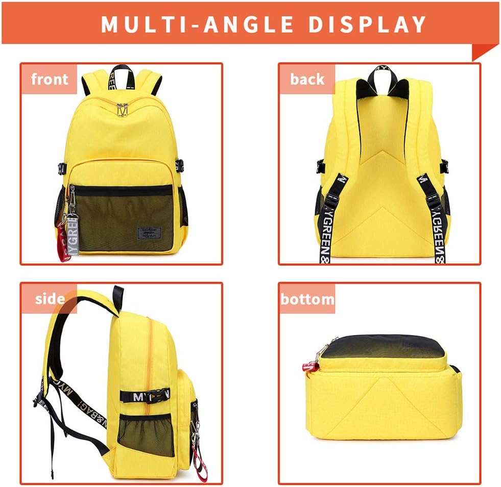 Mygreen Rucksack Damen Schulrucksack Mädchen Teenager Laptop Rucksack Daypack für 14 Zoll Laptop, wa