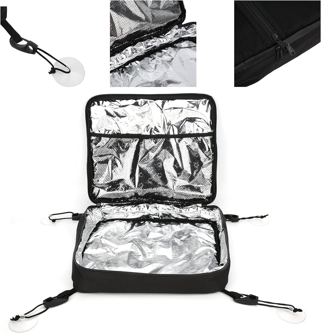 Alomejor SUP Paddleboard Deck Mesh Aufbewahrungstasche Stand Up Paddle Board Deck Saugnapftasche für