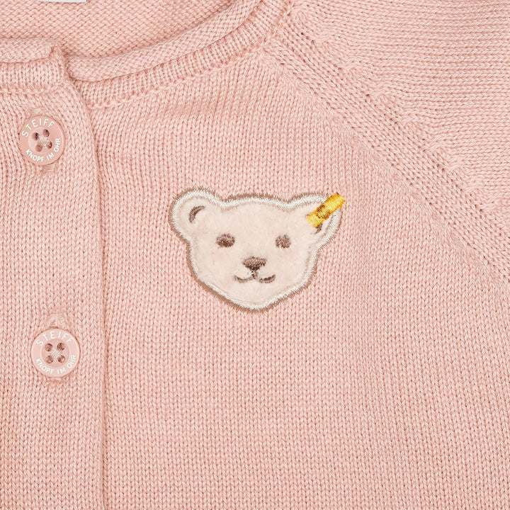 Steiff Baby-Mädchen Strickjacke Leichte Baumwolljacke