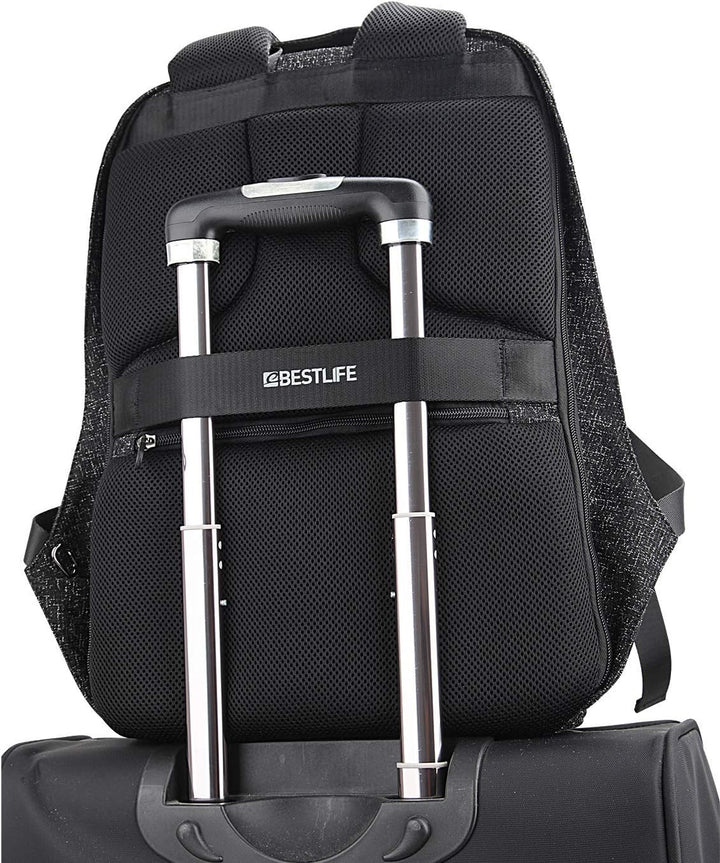 Best Life Travelsafe Calpe Rucksack, 46 cm, 23 Liter, Schwarz