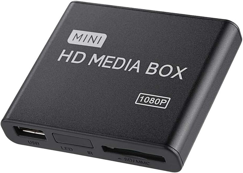 1080P Full HD Box Media Player, 100 Mbit/S Media Player Box, Unterstützung für USB MMC RMVB MP3 AVI