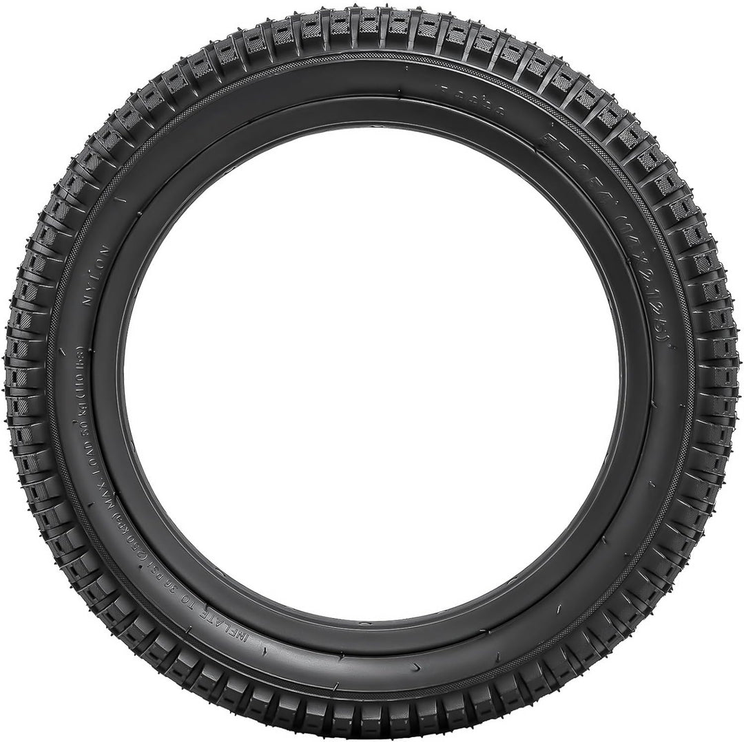 YunSCM 2er-Pack 14 Zoll Fahrradreifen 14x1.95 ETRTO 54-254 Plus 2er-Pack 14 Zoll Schlauch 14x1.75/2.