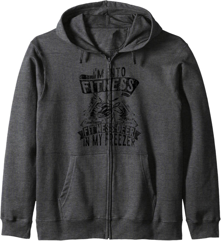 i'm into fitness fitness deer in my freezer Hunt Kapuzenjacke