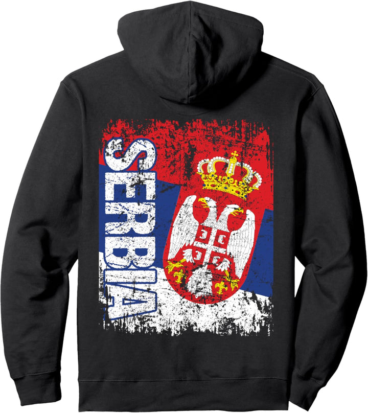 SERBIEN Flagge | Damen Herren Kinder SERBIEN Pullover Hoodie