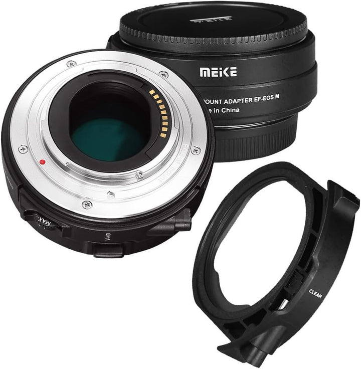 MK-EFTM-C Drop-In Aufsteckfilter, Mount-Adapter von Meike für Canon EF auf Canon EOS M, Inkl. variab