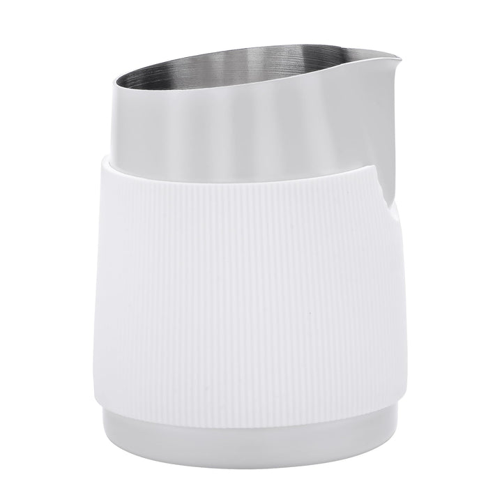 Normcore Griffloser Milchkrug mit scharfem Ausguss – Espresso-Krug zum Dämpfen – 18/8 Edelstahl Milc