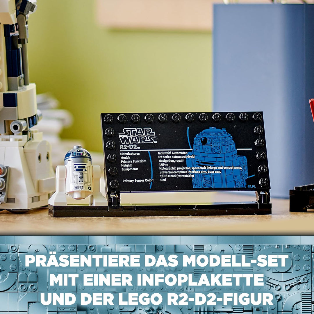 Lego Star Wars R2-D2, Modell-Set für Kinder, Jungen & Mädchen, baubare Spielzeug-Droidenfigur mit 25