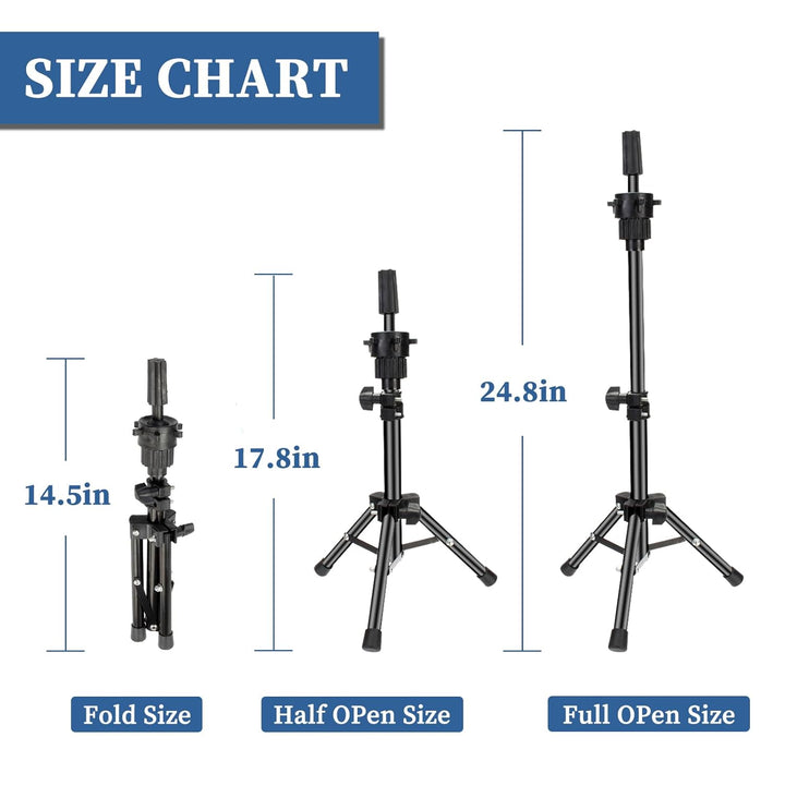 Puppenkopfständer Friseur Perückenständer Übungskopfhalter Übungskopfständer Übungskopf Stativ Train