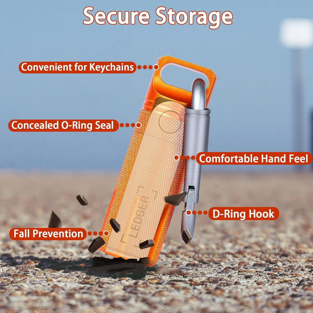 Aenllosi Tasche für Ledger Nano X/Nano S/Nano S Plus Hardware-Wallet,Orange.(Nur Tasche), Orange