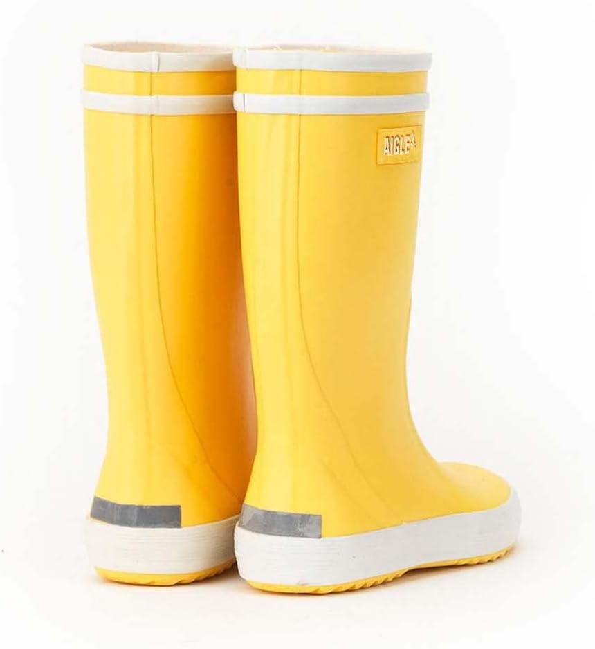 Aigle Unisex Kinder Lolly Pop 2 Gummistiefel 28 EU Gelb Weiss, 28 EU Gelb Weiss