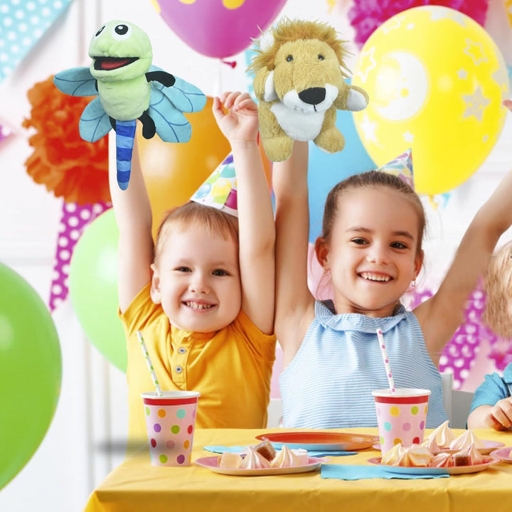 Tiny Heart Handpuppen Löwen Tier Plüsch Spielzeug mit Arbeits Mund Cute Soft Plüsch Puppet für Kinde