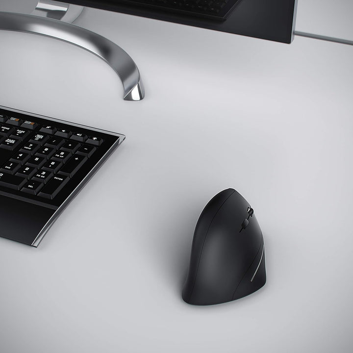 CSL - ergonomische Vertikal USB Maus kabellos 2,4 GHz Funk vertikale Ausführung - ergonomisches Desi
