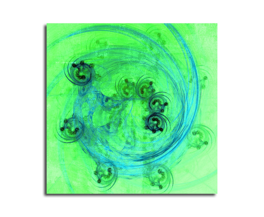 Paul Sinus Art Modernes Wandbild Abstrakt042_60x60cm Abstrakte Kunst Kunstdruck auf Leinwand Zeitlos
