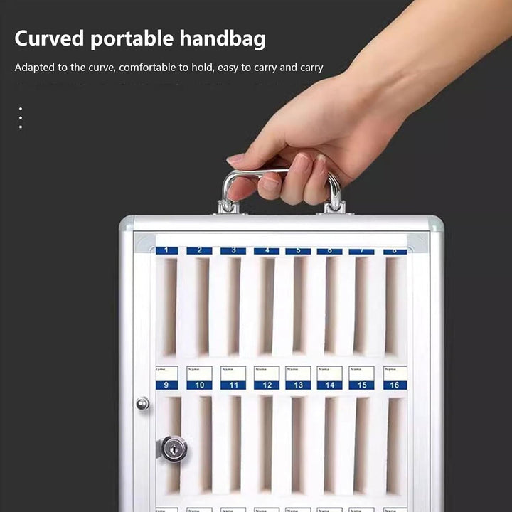 YAONJS 24 Bits Handyhalter Klassenzimmer Büro Handys Aufbewahrungsschrank Wandmontierter Handyschran