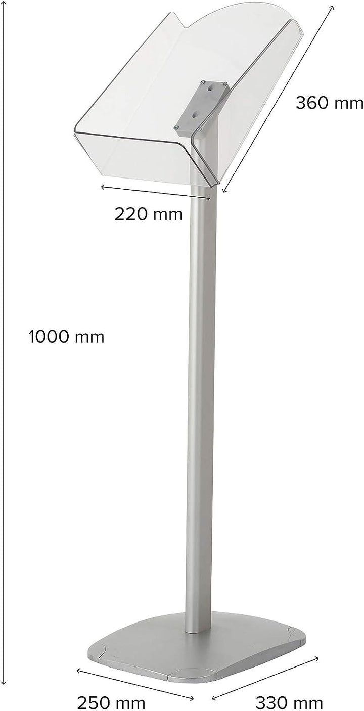 DISPLAY SALES Prospekthalter für DIN A4 Zeitschriften, Broschüren, Prospekte | Aufsteller mit Acryla