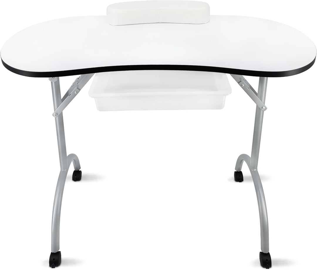 Beltom Maniküretisch 98x77x44 cm mit Schublade Nageltisch Tragbaresmanikürtisch Mobilesmanikürtisch