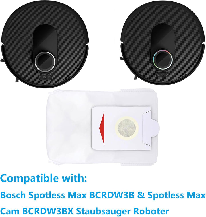 Staubbeutel Zubehör für Bosch Spotless Max BCRDW3B & Spotless Max Cam BCRDW3BX Staubsauger Roboter B