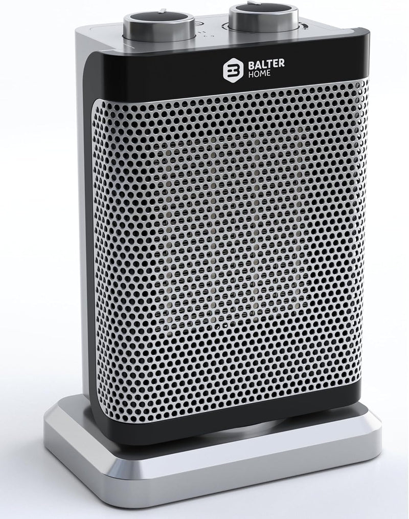 BALTER Heizlüfter Energiesparend Leise, 1500W Heizstrahler, Heizung innenraum Bad, 15°C - 35°C, 3 St