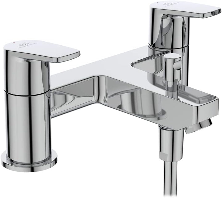 Ideal Standard BC695AA Cerafin D Wannenmischer/Duscharmatur, Chrome, Dual Control Bath Shower Mixer,